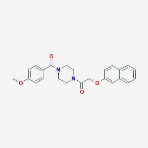 1-{4-[(4-Methoxyphenyl)carbonyl]piperazin-1-yl}-2-(naphthalen-2-yloxy)ethanone