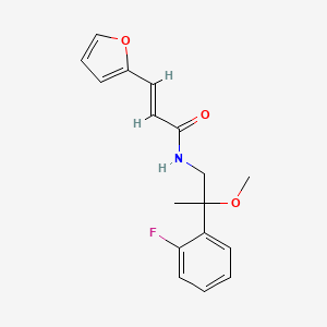 (E)-N-(2-(2-fluorophenyl)-2-methoxypropyl)-3-(furan-2-yl)acrylamide