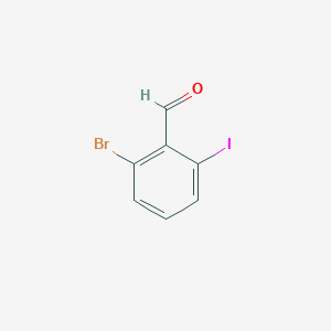 molecular formula C7H4BrIO B2483399 2-Bromo-6-iodobenzaldehyde CAS No. 1261497-91-9
