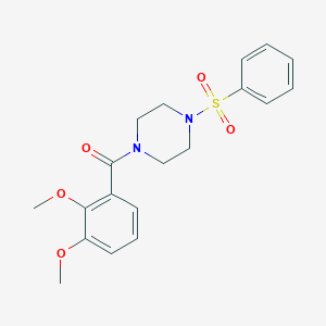 (4-Benzenesulfonyl-piperazin-1-yl)-(2,3-dimethoxy-phenyl)-methanone