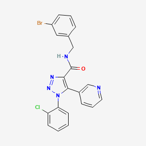 N-(3-bromobenzyl)-1-(2-chlorophenyl)-5-(pyridin-3-yl)-1H-1,2,3-triazole-4-carboxamide