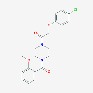 2-(4-Chloro-phenoxy)-1-[4-(2-methoxy-benzoyl)-piperazin-1-yl]-ethanone