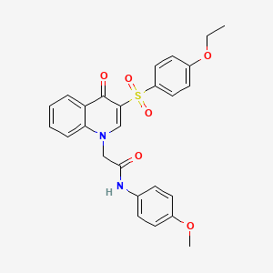 2-(3-((4-ethoxyphenyl)sulfonyl)-4-oxoquinolin-1(4H)-yl)-N-(4-methoxyphenyl)acetamide