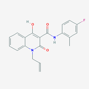 molecular formula C20H17FN2O3 B2483421 1-allyl-N-(4-fluoro-2-methylphenyl)-4-hydroxy-2-oxo-1,2-dihydroquinoline-3-carboxamide CAS No. 941923-52-0