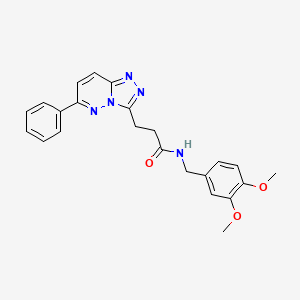 4-{[4-(azepan-1-ylsulfonyl)-3,5-dimethyl-1H-pyrazol-1-yl]methyl}-N-(cyclohexylmethyl)benzamide