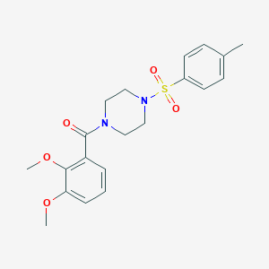 molecular formula C20H24N2O5S B248343 (2,3-Dimethoxy-phenyl)-[4-(toluene-4-sulfonyl)-piperazin-1-yl]-methanone 