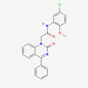 N-(5-chloro-2-methoxyphenyl)-2-(2-oxo-4-phenylquinazolin-1(2H)-yl)acetamide