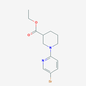 molecular formula C13H17BrN2O2 B2483440 Ethyl 1-(5-bromopyridin-2-yl)piperidine-3-carboxylate CAS No. 1457786-52-5