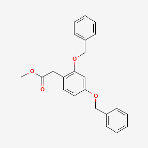 molecular formula C23H22O4 B2483441 Methyl 2,4-Bis(benzyloxy)phenylacetate CAS No. 151255-80-0; 76064-16-9