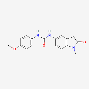 1-(4-Methoxyphenyl)-3-(1-methyl-2-oxoindolin-5-yl)urea