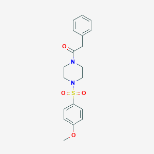 1-[(4-Methoxyphenyl)sulfonyl]-4-(phenylacetyl)piperazine