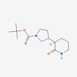 tert-Butyl 3-(2-oxopiperidin-3-yl)pyrrolidine-1-carboxylate