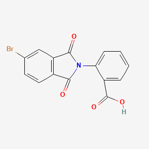 molecular formula C15H8BrNO4 B2483477 2-(5-bromo-1,3-dioxo-1,3-dihydro-2H-isoindol-2-yl)benzoic acid CAS No. 294194-23-3