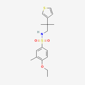 molecular formula C17H23NO3S2 B2483481 4-ethoxy-3-methyl-N-(2-methyl-2-(thiophen-3-yl)propyl)benzenesulfonamide CAS No. 2309604-68-8