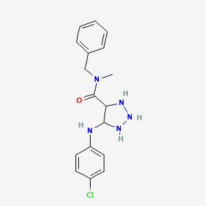 molecular formula C17H16ClN5O B2483485 N-benzyl-5-(4-chloroanilino)-N-methyltriazolidine-4-carboxamide CAS No. 1291867-76-9