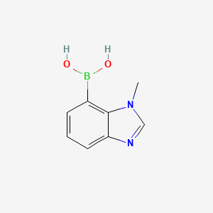molecular formula C8H9BN2O2 B2483487 (1-Methyl-1h-1,3-benzodiazol-7-yl)boronic acid CAS No. 2377611-07-7