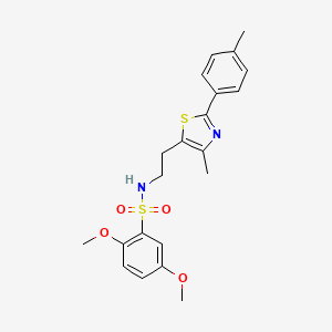 2,5-dimethoxy-N-(2-(4-methyl-2-(p-tolyl)thiazol-5-yl)ethyl)benzenesulfonamide