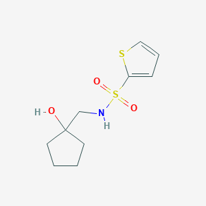 molecular formula C10H15NO3S2 B2483492 N-((1-羟基环戊基)甲基)噻吩-2-磺酰胺 CAS No. 1215533-13-3