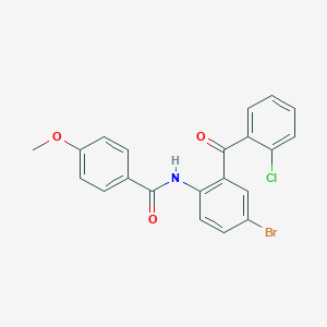 N-[4-bromo-2-(2-chlorobenzoyl)phenyl]-4-methoxybenzamide