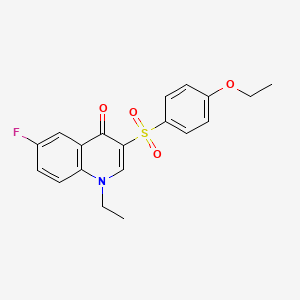 3-((4-ethoxyphenyl)sulfonyl)-1-ethyl-6-fluoroquinolin-4(1H)-one