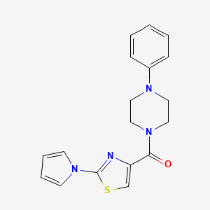 (2-(1H-pyrrol-1-yl)thiazol-4-yl)(4-phenylpiperazin-1-yl)methanone
