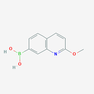 molecular formula C10H10BNO3 B2483516 2-甲氧基喹啉-7-硼酸 CAS No. 2377608-28-9