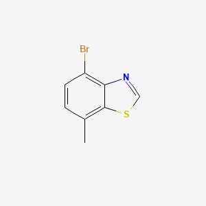 molecular formula C8H6BrNS B2483517 4-Bromo-7-méthylbenzothiazole CAS No. 1805515-01-8