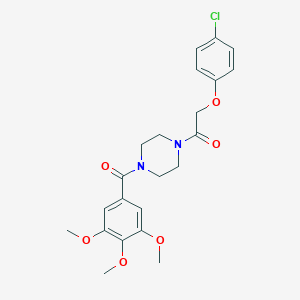 molecular formula C22H25ClN2O6 B248352 2-(4-Chloro-phenoxy)-1-[4-(3,4,5-trimethoxy-benzoyl)-piperazin-1-yl]-ethanone 