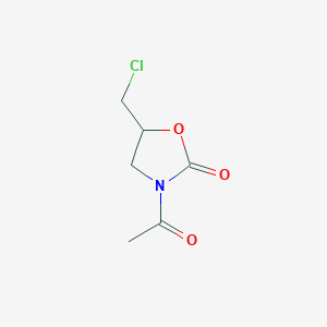 molecular formula C6H8ClNO3 B2483520 3-Acetyl-5-(chloromethyl)-1,3-oxazolidin-2-one CAS No. 1378829-55-0