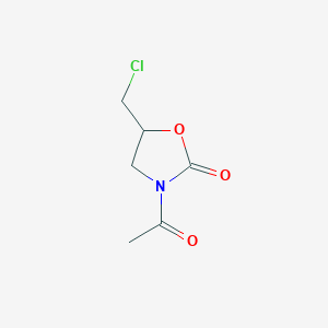 molecular formula C6H8ClNO3 B2483520 3-アセチル-5-(クロロメチル)-1,3-オキサゾリジン-2-オン CAS No. 1378829-55-0