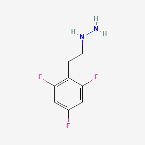 molecular formula C8H9F3N2 B2483531 [2-(2,4,6-Trifluorophenyl)ethyl]hydrazine CAS No. 1260679-55-7