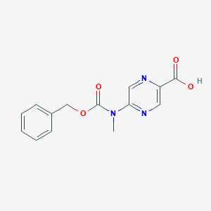 5-[Methyl(phenylmethoxycarbonyl)amino]pyrazine-2-carboxylic acid