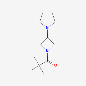 2,2-Dimethyl-1-(3-(pyrrolidin-1-yl)azetidin-1-yl)propan-1-one