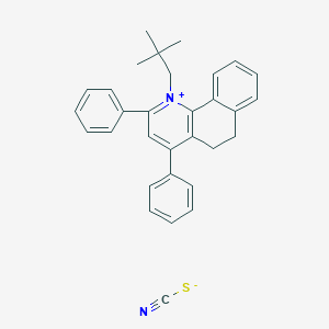 molecular formula C31H30N2S B2483580 1-(2,2-Dimethylpropyl)-2,4-diphenyl-5H,6H-benzo[h]quinolin-1-ium thiocyanate CAS No. 87445-02-1
