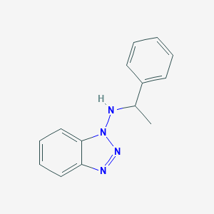 molecular formula C14H14N4 B024836 α-甲基苄氨基苯并三唑 CAS No. 105026-61-7