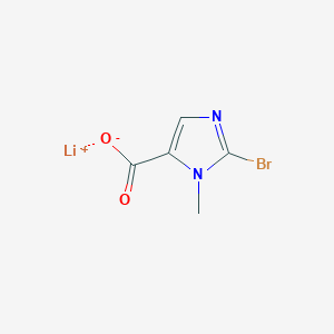 molecular formula C5H4BrLiN2O2 B2483615 lithium 2-bromo-1-methyl-1H-imidazole-5-carboxylate CAS No. 2031269-05-1