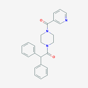 1-(Diphenylacetyl)-4-(3-pyridinylcarbonyl)piperazine