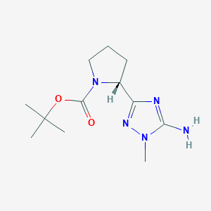 tert-butyl (2R)-2-(5-amino-1-methyl-1H-1,2,4-triazol-3-yl)pyrrolidine-1-carboxylate
