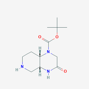 Tert-butyl (4aR,8aS)-3-oxo-2,4,4a,5,6,7,8,8a-octahydropyrido[3,4-b]pyrazine-1-carboxylate