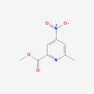 molecular formula C8H8N2O4 B2483634 Methyl 6-methyl-4-nitropyridine-2-carboxylate CAS No. 1206249-95-7