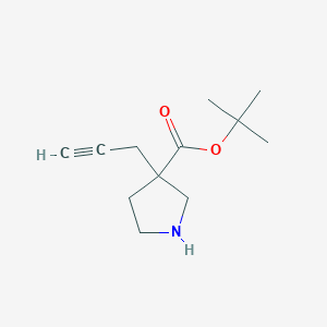 Tert-butyl 3-prop-2-ynylpyrrolidine-3-carboxylate
