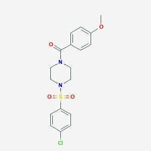 [4-(4-Chloro-benzenesulfonyl)-piperazin-1-yl]-(4-methoxy-phenyl)-methanone