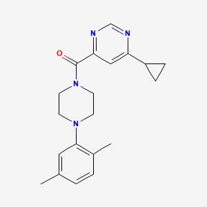 molecular formula C20H24N4O B2483659 (6-Cyclopropylpyrimidin-4-yl)-[4-(2,5-dimethylphenyl)piperazin-1-yl]methanone CAS No. 2415488-03-6