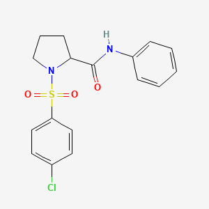 1-(4-chlorophenyl)sulfonyl-N-phenylpyrrolidine-2-carboxamide