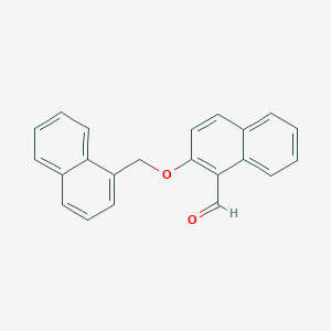 2-(Naphthalen-1-ylmethoxy)naphthalene-1-carbaldehyde