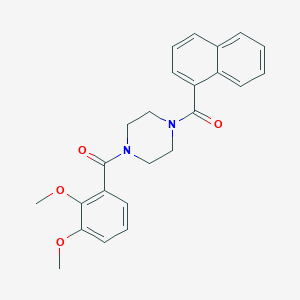 molecular formula C24H24N2O4 B248367 1-(2,3-Dimethoxybenzoyl)-4-(1-naphthoyl)piperazine 