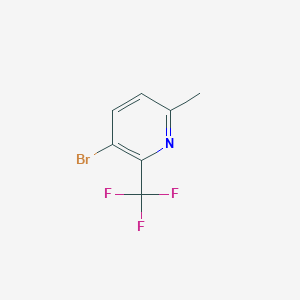 molecular formula C7H5BrF3N B2483678 3-Bromo-6-methyl-2-(trifluoromethyl)pyridine CAS No. 1211517-98-4