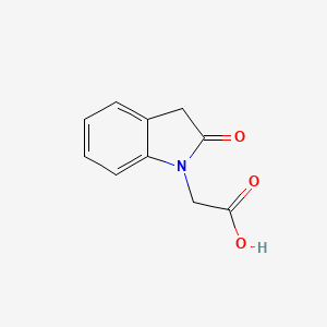 molecular formula C10H9NO3 B2483694 2-(2-oxo-2,3-dihydro-1H-indol-1-yl)acetic acid CAS No. 40380-68-5