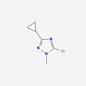 molecular formula C6H8BrN3 B2483704 5-ブロモ-3-シクロプロピル-1-メチル-1H-1,2,4-トリアゾール CAS No. 1546563-78-3