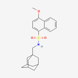 B2483705 N-[(adamantan-1-yl)methyl]-4-methoxynaphthalene-1-sulfonamide CAS No. 681852-24-4